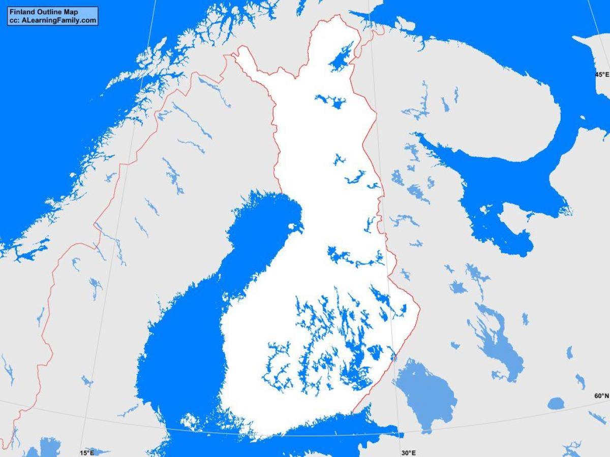 Mapa ng Finland balangkas