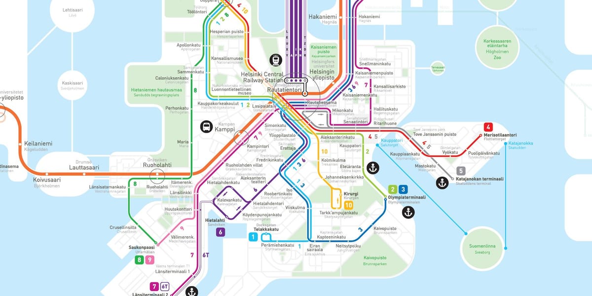 Mapa ng Finland metro