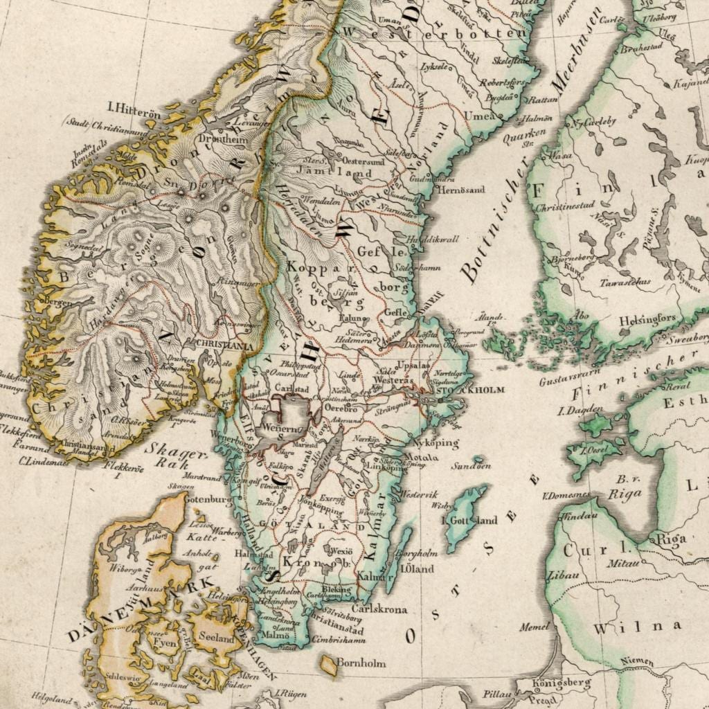 Mapa ng matanda Finland