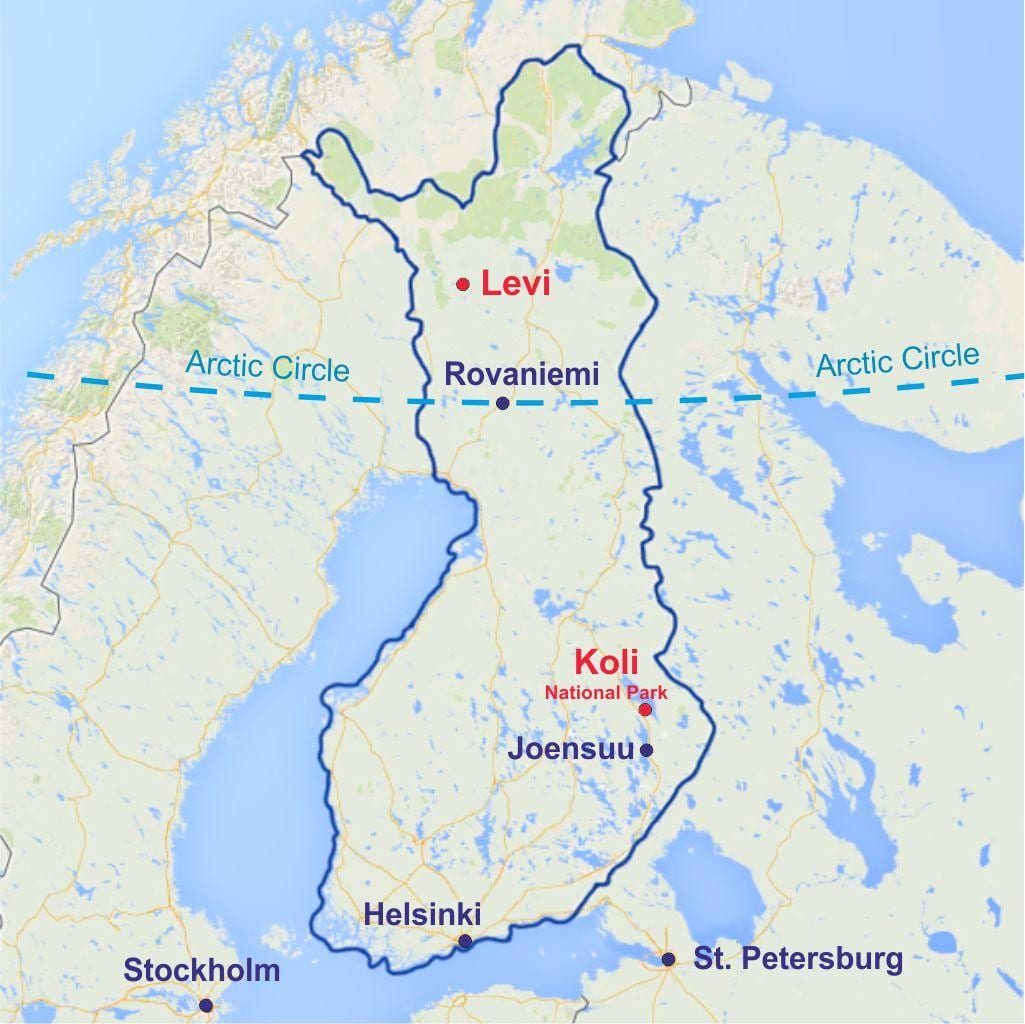 rovaniemi mapa Finland