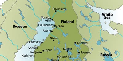 Mapa ng Finland kamping