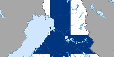Finland mapa flag