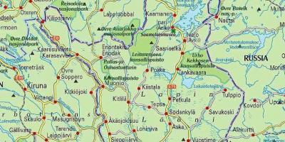 Mapa ng Finland at lapland